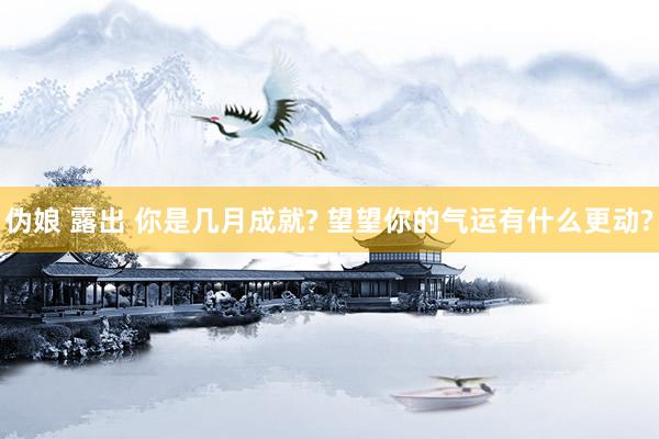 伪娘 露出 你是几月成就? 望望你的气运有什么更动?